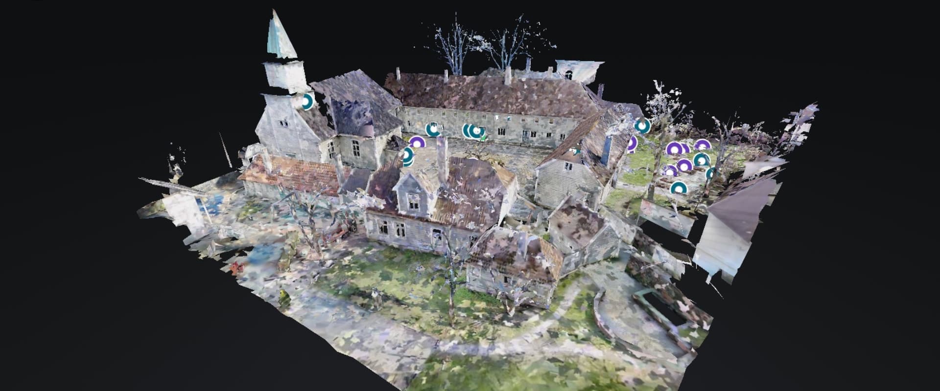 3D modell av Lepramuseet St. Jørgens Hospital